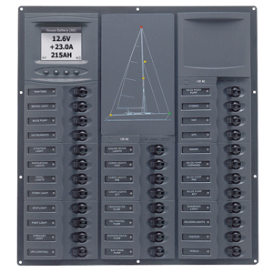 BEP CRUISER SERIES DC CIRCUIT  BREAKER PANEL WITH DIGITAL