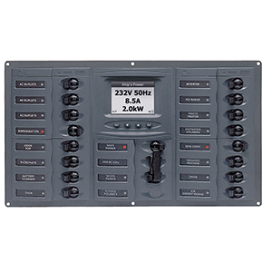 BEP AC CIRCUIT BREAKER PANEL  WITH DIGITAL METERS 16SP 2DP