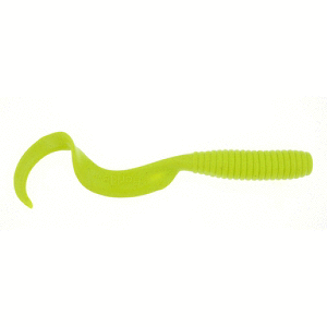 BERKLEY GULP 6" GRUB CHARTREUSE .