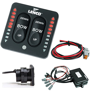 LENCO LED INDICATOR TWO-PIECE TACTILE SWITCH DUAL ACTUATOR