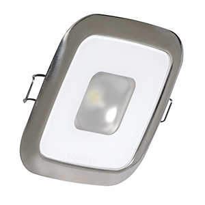 LUMITEC SQUARE MIRAGE DOWN LIGHT WHITE POLISHED BASE