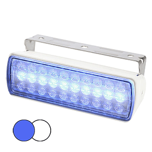 HELLA SEA HAWK XL DUAL COLORS BLUE WHITE LED WHITE HOUSING