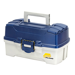 PLANO 2 TRAY TACKLE BOX WITH DUEL TOP ACCESS