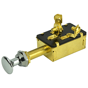 BEP PUSH-PULL SWITCH 10A SPDT 3 POSITION OFF-ON 1-ON 1/2