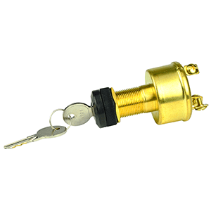 BEP IGNITION SWITCH BRASS OFF-IGNITION-START 10A/5A