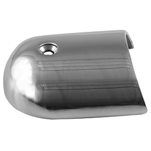 TACO RUB RAIL END CAP POLISHED STAINLESS STEEL UP TO 1 7/8"