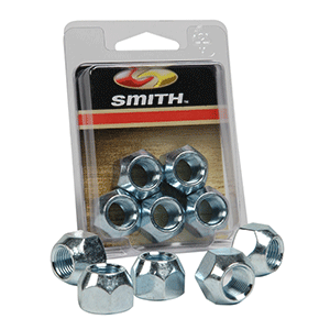 CE SMITH PKG WHEEL NUTS 1/2"- 20 -5 PCS. ZINC