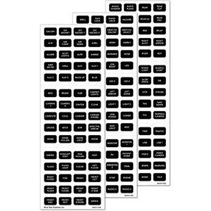 BLUE SEA 7870 EMERGENCY  VEHICLE LABEL SET