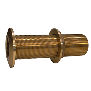 GROCO 3/4" BRONZE EXTRA LONG THRU-HULL FITTING WITH NUT