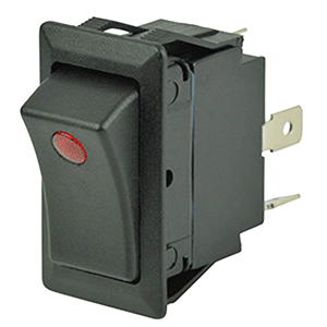 COLE HERSEE ROCKER SWITCH W/ SMALL ROUND PILOT LIGHT