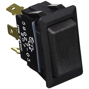 COLE HERSEE NON-ILLUMINATED ROCKER SWITCH SPDT ON-OFF-ON