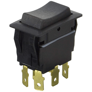 COLE HERSEE NON-ILLUMINATED ROCKER SWITCH DPDT ON-OFF-ON