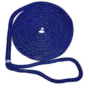 NEW ENGLAND ROPE 1/2" X 15' NYLON DOUBLE BRAID DOCK LINE