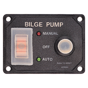 SEA DOG SPLASH GUARD BILGE PUMP PANEL W/CIRCUT BREAKER