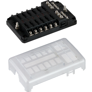 SEA DOG BLADE STYLE LED FUSE BLOCK W/NEGATIVE BUSS BAR