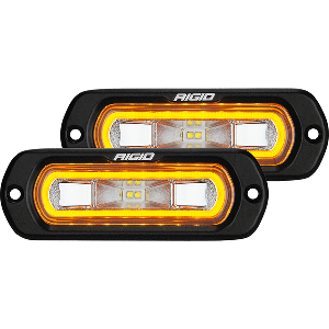 RIGID INDUSTRIES SR-L SERIES SPREADER AMBER HALO PAIR