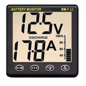 CLIPPER BM-1 LI BATTERY MONITOR FOR 12V LITHIUM