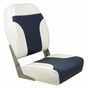 SPRINGFIELD HIGH BACK MULTI COLOR FOLDING SEAT WHITE/BLUE