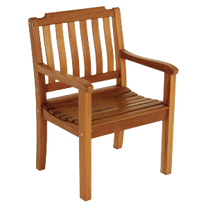 WHITECAP TEAK GARDEN CHAIR WITH ARMS