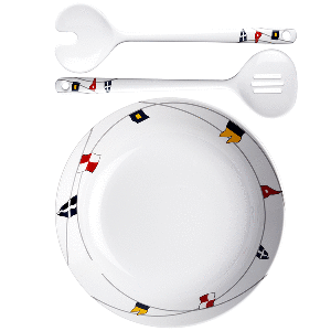 MARINE BUSINESS REGATA SALAD BOWL & CUTLERY