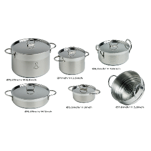 MARINE BUSINESS KITCHEN COOKWARE SET STAINLESS STEEL