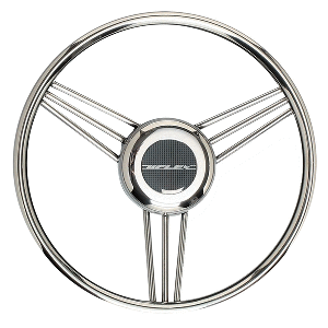 UFLEX V27 13.8" STEERING WHEEL SS GRIP AND SPOKES