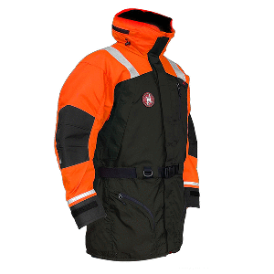 FIRST WATCH AC-1100 FLOTATION COAT HI-VIS ORANGE/BLACK SM