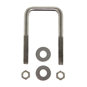 CE SMITH U BOLT 7/16 X 3-1/8 X 3 WITH WASHERS AND NUTS SQUARE