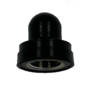 PANELTRONICS RUBBER BOOT  ROUND 5/8 DIAMETER BLK F/PUSH