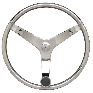 UFLEX V46 SS STEERING WHEEL W/ SPEED KNOB