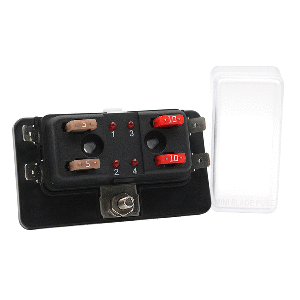 COLE HERSEE 4 SD MINI FUSE BLOCK WITH LED INDICATORS