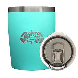 TOADFISH NON-TIPPING 10OZ ROCKS TUMBLER - TEAL