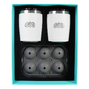 TOADFISH NON-TIPPING 10OZ WHITE ROCKS TUMBLERS KIT W/